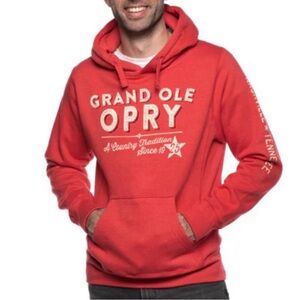 Grand Ole Opry Sweater M Hooded Red